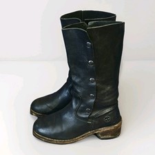 Rare Vintage 90s DOC MARTENS Biker Boots  Style Leather Boots UK 5 US 8