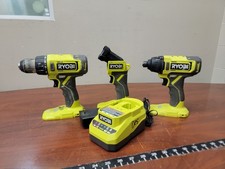 Ryobi 18V Li-Ion Cordless 3-Tool Combo Kit, Drill,  Impact Driver & Light