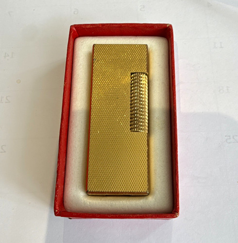 Dunhill gold tone textured - gold-tone,