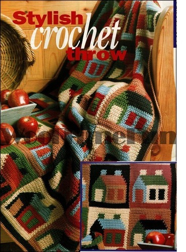 Crochet pattern log cabin - pattern,