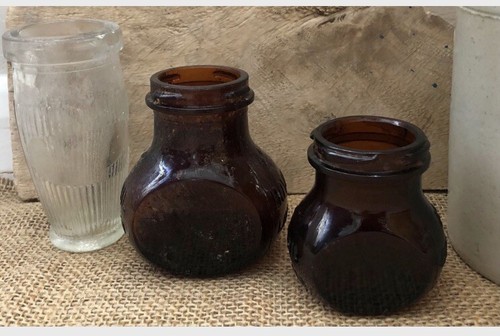 Trio vintage jars posy - trio, of
