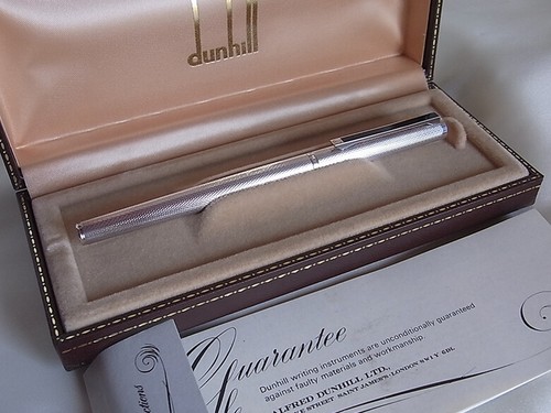 Dunhill fountain pen silver - pen,