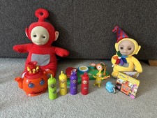 Teletubbies mini noo noo, teapot, music day playset, Po & talking Laa Laa Bundle