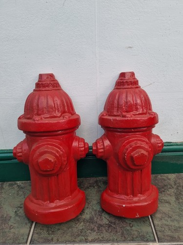 American fire hydrant halves - american,