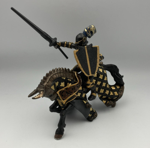 Papo black knight - papo, horse
