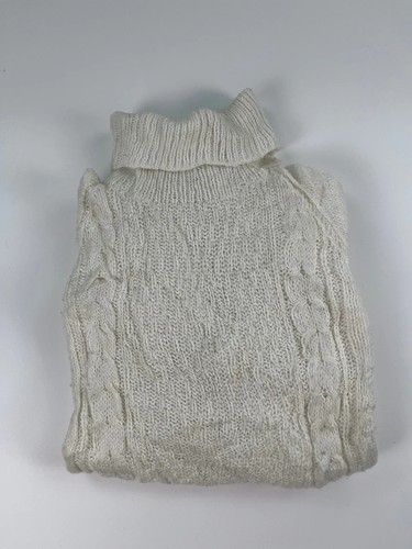 Vintage cream cable - cable, knit