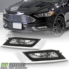 2017-2018 Ford Fusion Bumper Fog Lights Driving Lamps w/Bulb+Swithch Left+Right