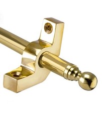 Deluxe High-Quality Polished Brass Stair Rods with Brackets – 12.5mm
