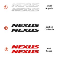 2 ADESIVI STICKERS in RESINA 3D SCRITTA NEXUS compatibili per SCOOTER GILERA