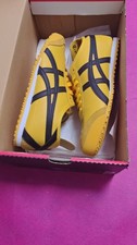 UK 7--Onitsuka Tiger Mexico 66 Trainers Yellow/Black