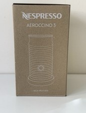 Nespresso Aeroccino 3 Milk Frother Latte Cappuccino Cold & Hot Drinks Black- NEW