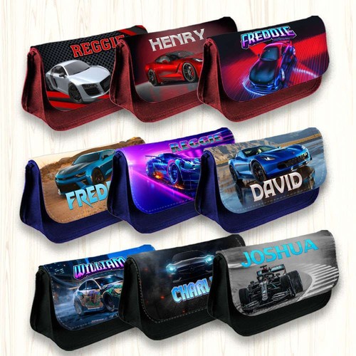 Personalised pencil case cars - case,