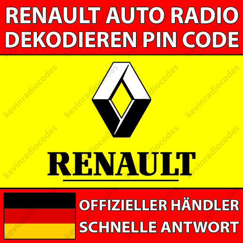 Renault radio decoding pin - ✅renault,