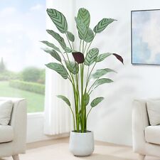 Artificial Bird of Paradise Tree w/Plastic Planter and Artificial Moss for House