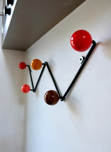 Vintage sputnik atomic zig zag - vintage,