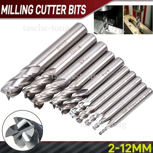 10pcs flute hss end mill - 4,
