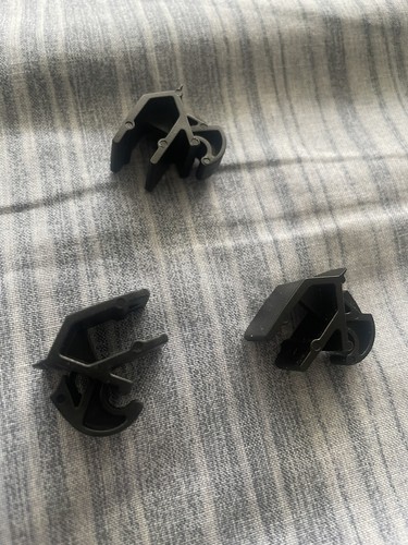 Bonnet stay rod clips - 3x,