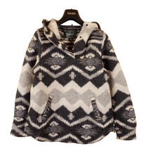 Vintage Woolrich Wool Navajo Aztec Southwest Overhead Blanket Jacket Cagoule S