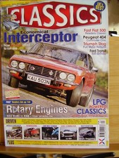 CLASSICS CAR MAG APRIL 2005 JAGUAR E TYPE JENSEN INTERCEPTOR STAG WANKEL ENGINE