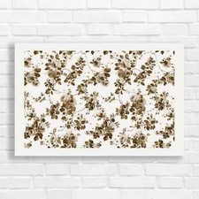 Vibrant Rose Floral Sepia