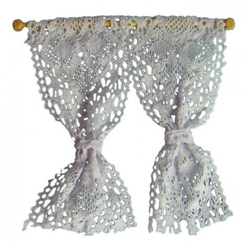 Dolls house white crochet - house, lace