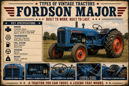 Fordson major vintage tractor - major,