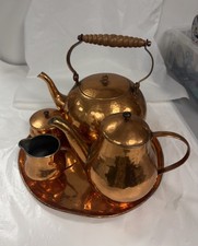 Copper Kettle Set Hammered