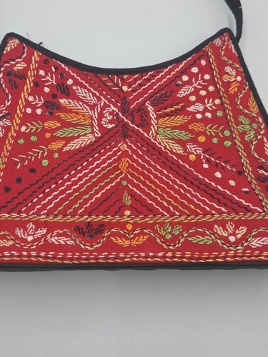 Boho embroidered floral red - boho,