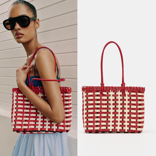New zara woven effect - new, mini