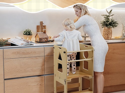 Kids wooden step - wooden,
