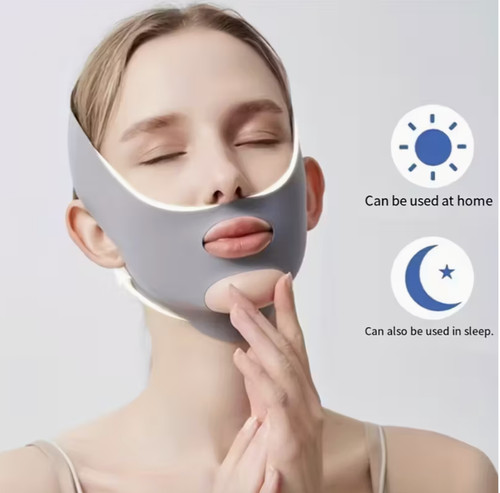 Face lift bandage - face, v-shaped
