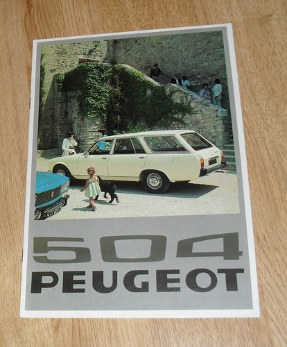 Peugeot 504 estate - 504, brochure