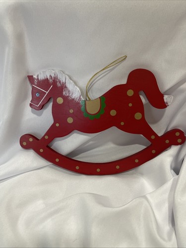Wooden large christmas rocking - large,
