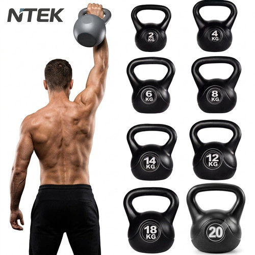 20kg vinyl kettlebell - vinyl,