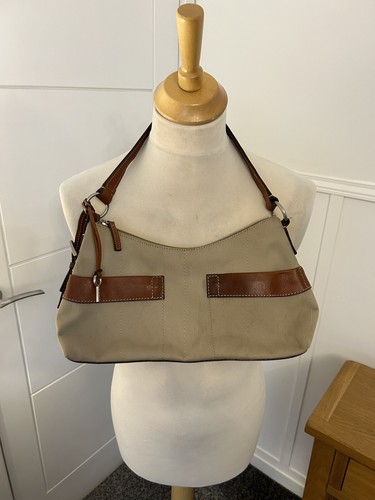 Fossil brown canvas leather - canvas,