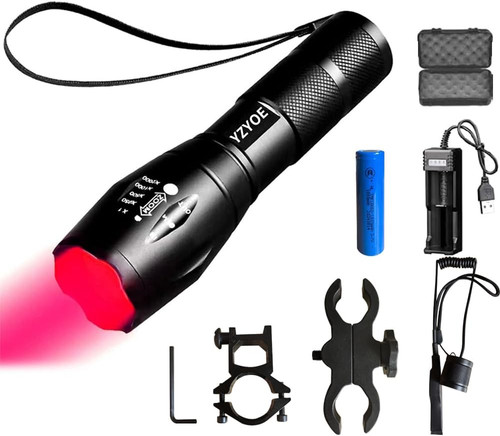 Rechargeable red light zoom - red,