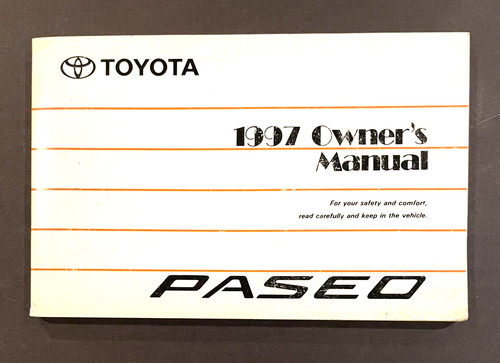 Toyota paseo 1997 owner - toyota, owner's
