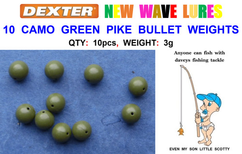Camo pike bullet weights 3g - pike,