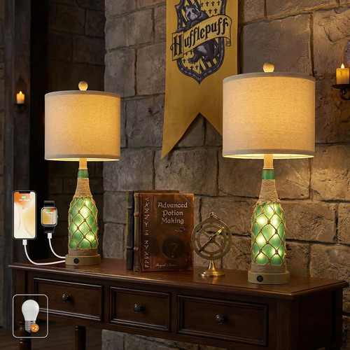 Boho table lamps set - 23'',