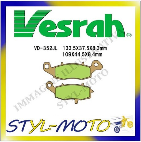 352jl front sintered brake - vd-352jl,