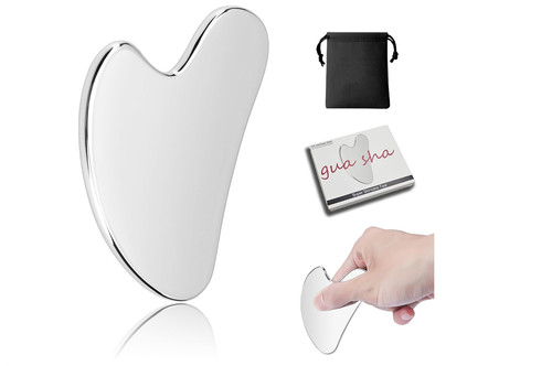 Gua sha facial tool stainless - sha,