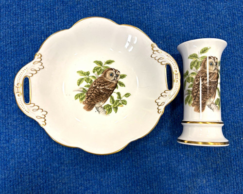 Coalport british birds tawny - coalport,