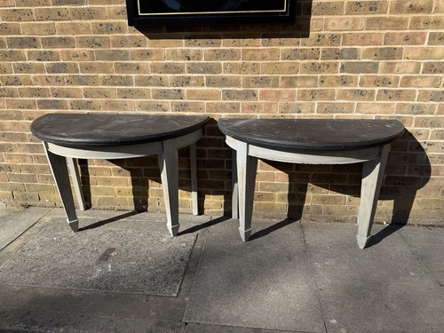 Pair demi lune - lune, victorian