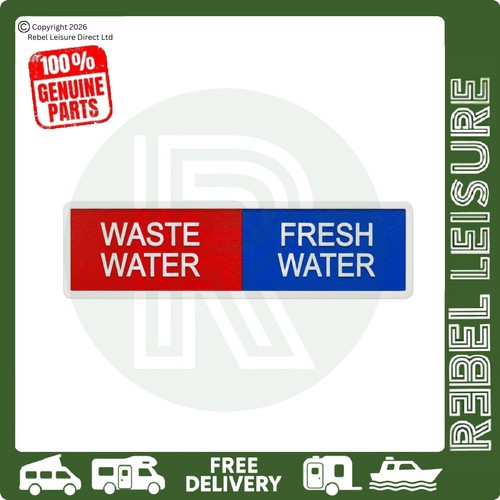 Waste fresh water - sticker, for