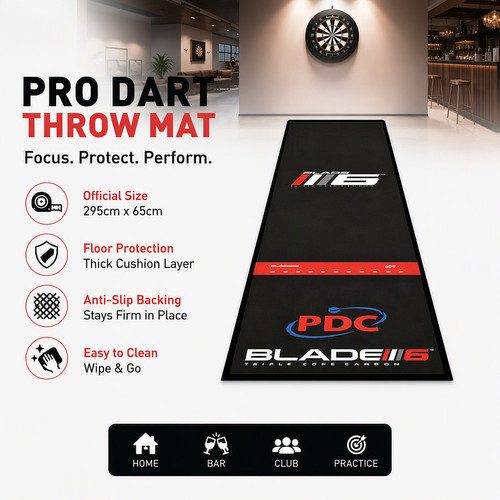 Darts mat 295 65cm - darts, 295*65cm
