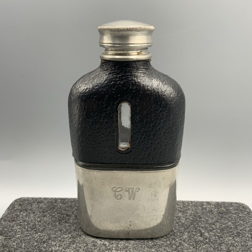 Antique hip flask - antique, james