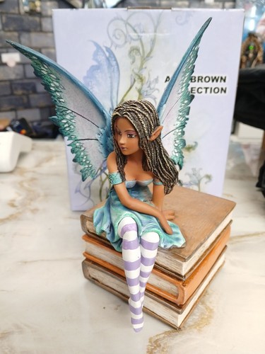 Book fairy figurine - book, amy