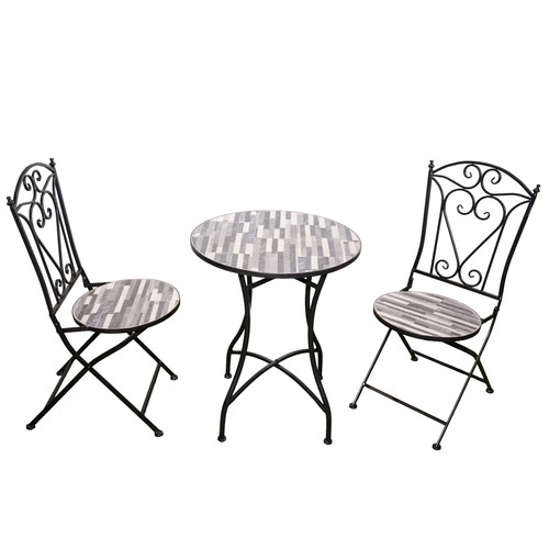 Bistro set mosaic tile - mosaic, folding