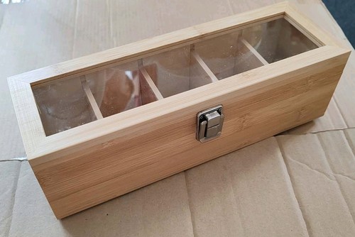 Bamboo tea box organizer - tea, 5