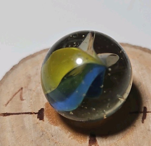 Old glass marble - old,